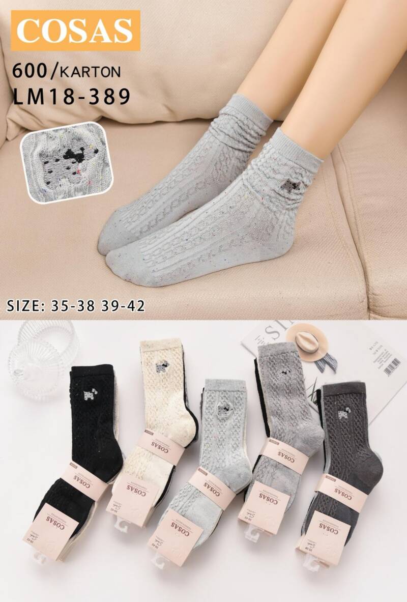 Skarpety damskie Roz 35-42, Mix kolor Paczka 40 szt